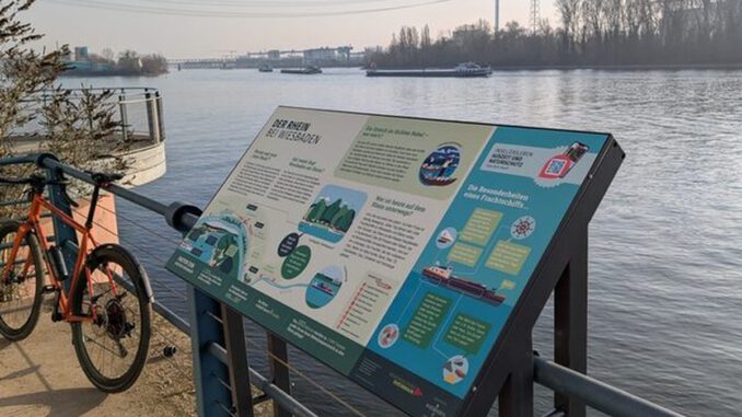 Wiesbaden ergänzt Uferwege mit neun neuen Informationstafeln Wiesbaden ergänzt Uferwege mit neun neuen Informationstafeln